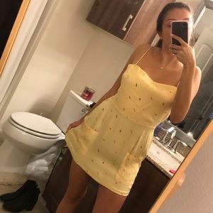 Yellow fruit dress